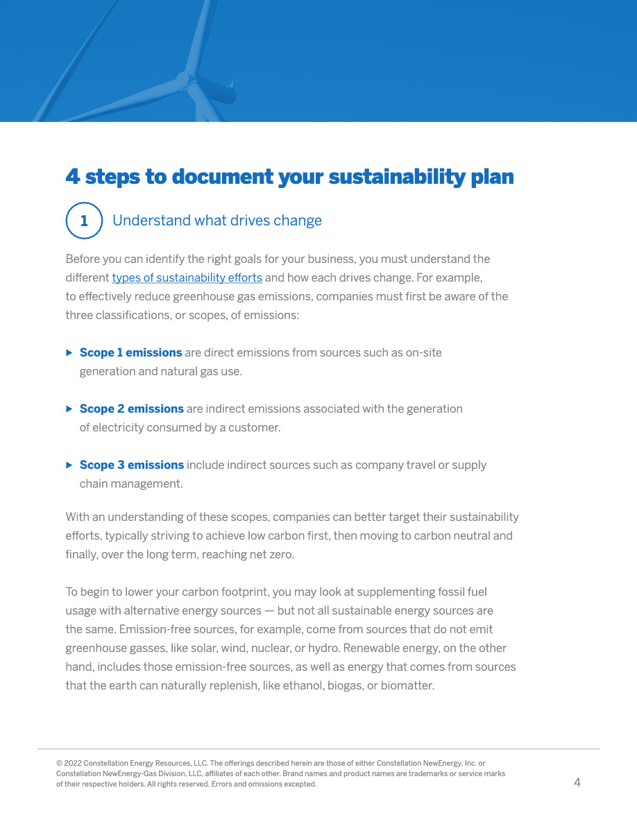 Sustainability Plan: What It Is and How to Document It | Constellation