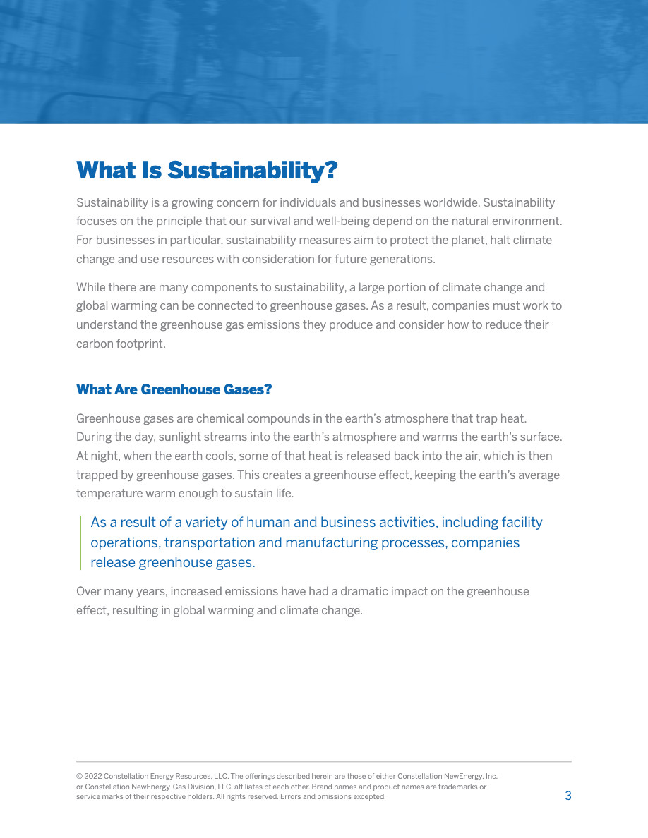 Corporate Sustainability: How to Get Started | Constellation